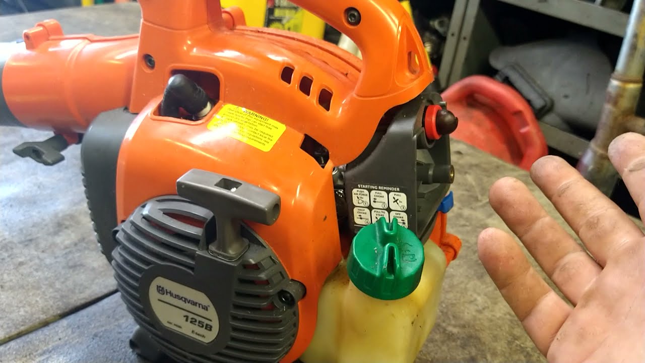 how to diagnose your husqvarna 125b blower.