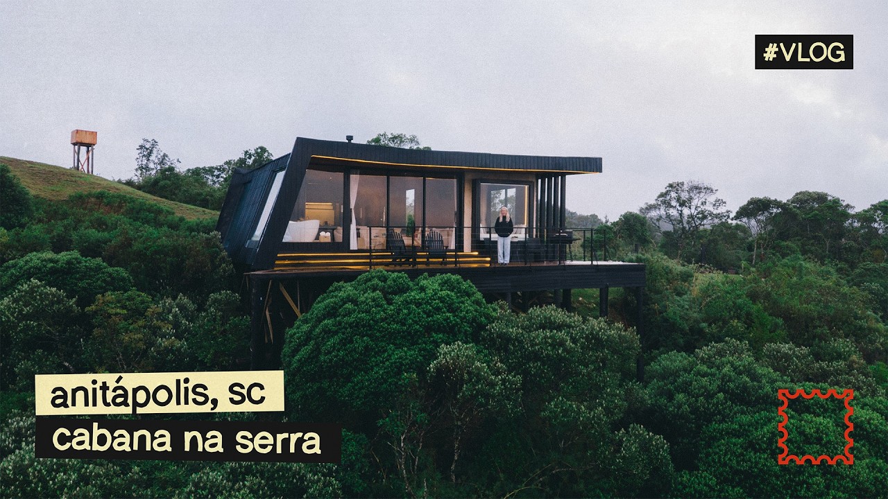 uma cabana moderna nas alturas | vista da serra geral em anitápolis/sc
