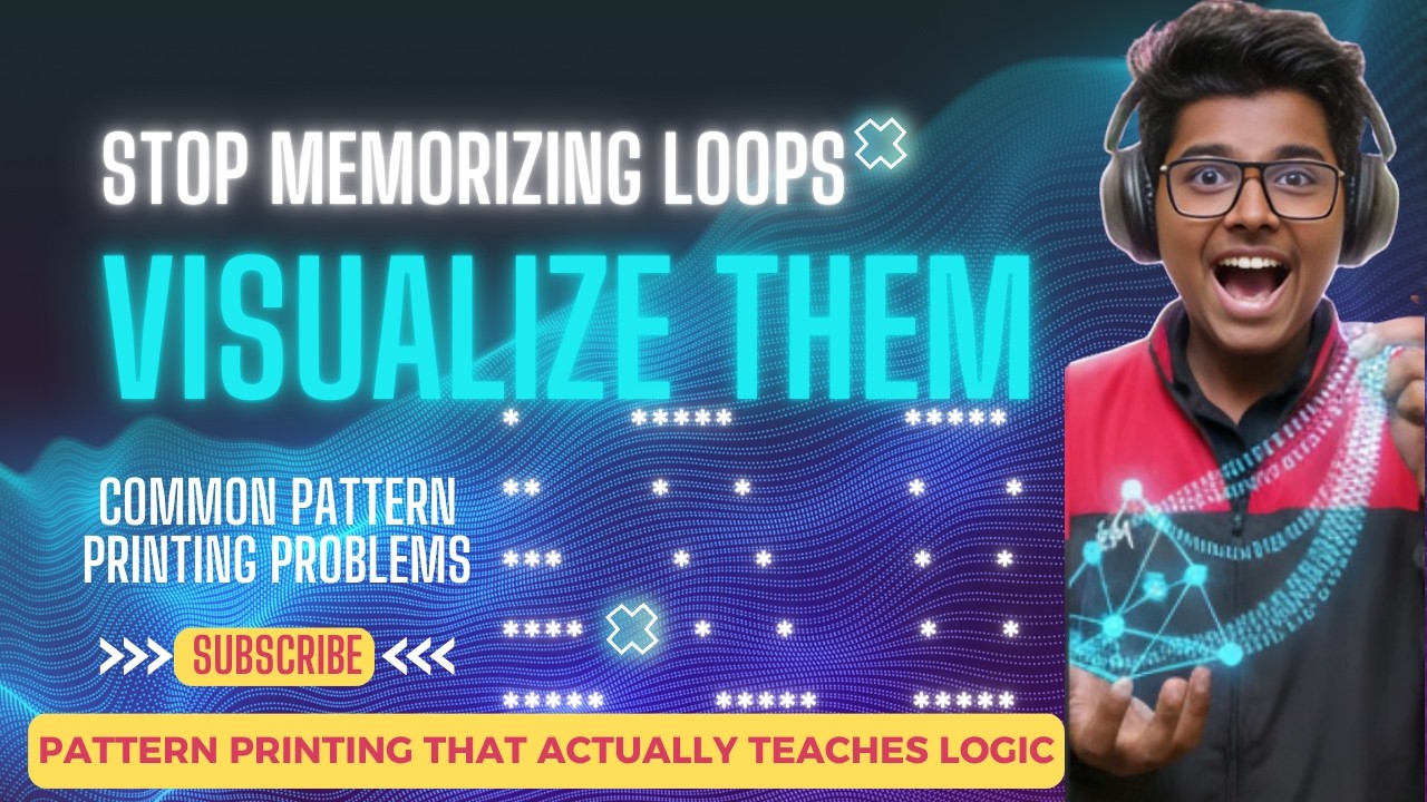 Think Before You Code | Pattern Printing That Actually Teaches Logic | DSA & Problem Solving #3