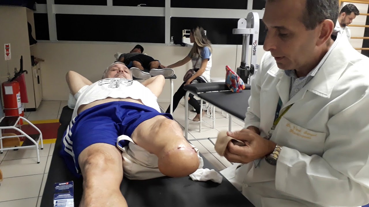 Orientação e enfaixamento na amputação transtibial