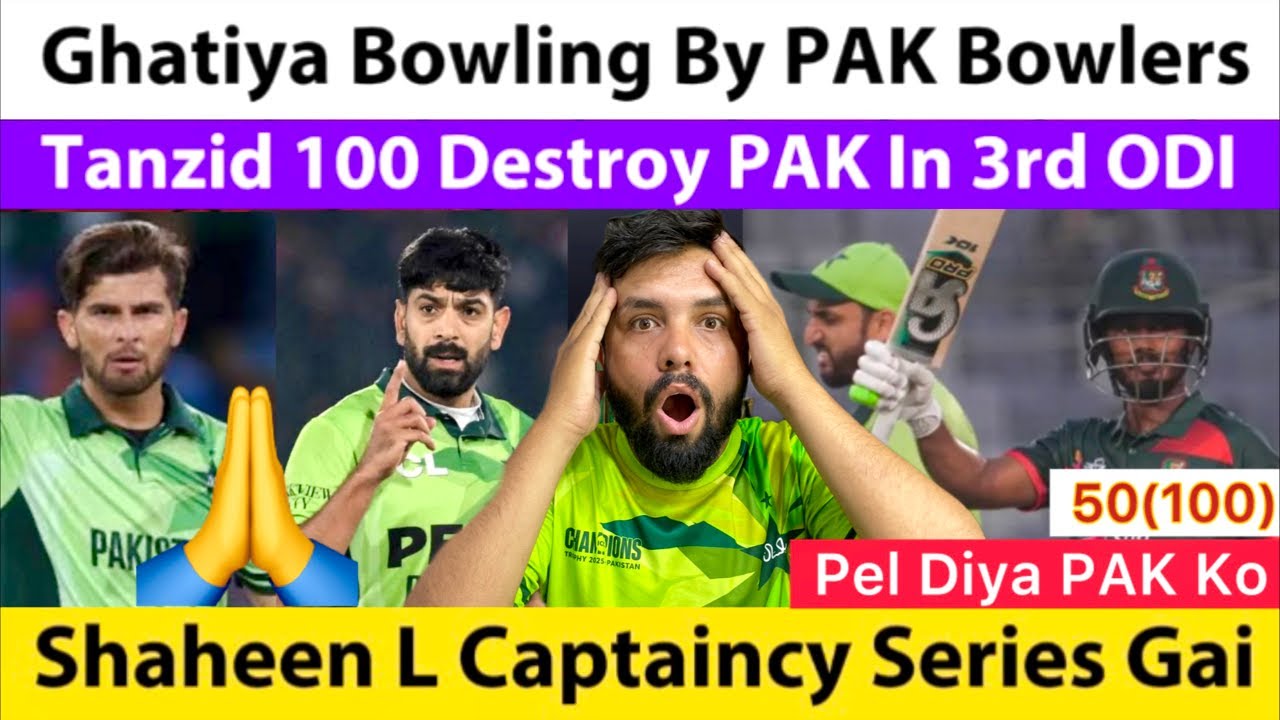 Tanzid Hasan 100 Vs PAK | Shaheen Captaincy & PAK Bowling 🙏 | PAK VS BAN 3rd ODI 2026