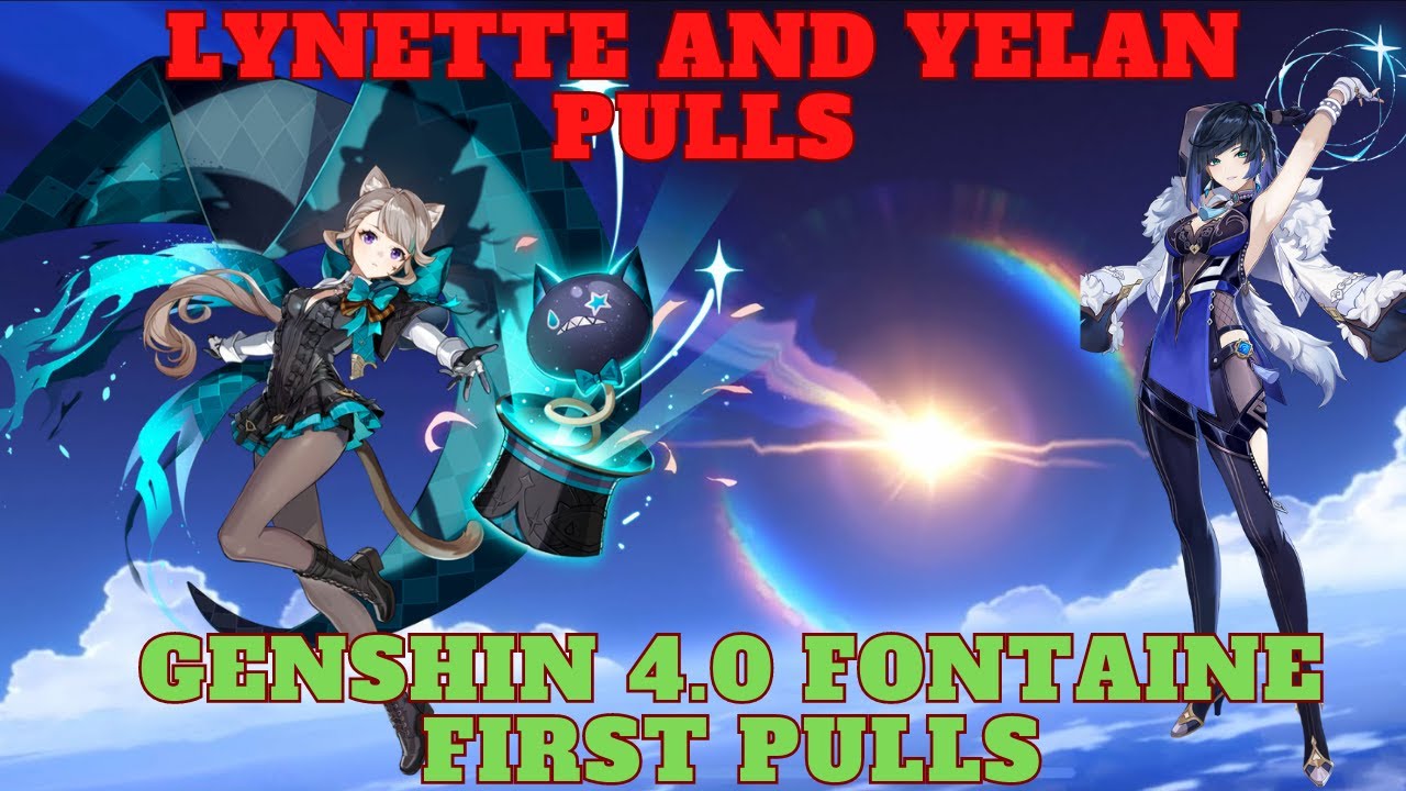 Genshin impact 4.0 Yelan and Lynette pulls, the 4stars hate me !