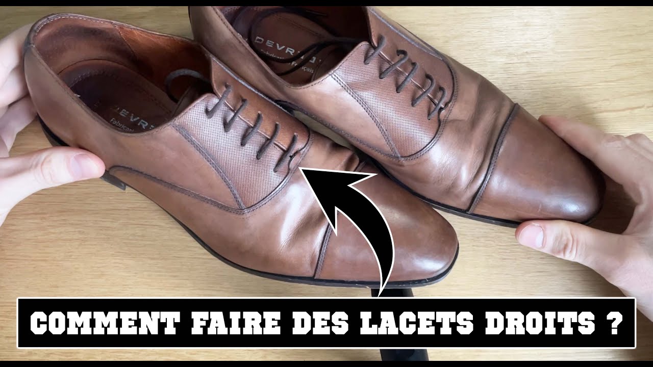 COMMENT FAIRE DES LACETS DROITS