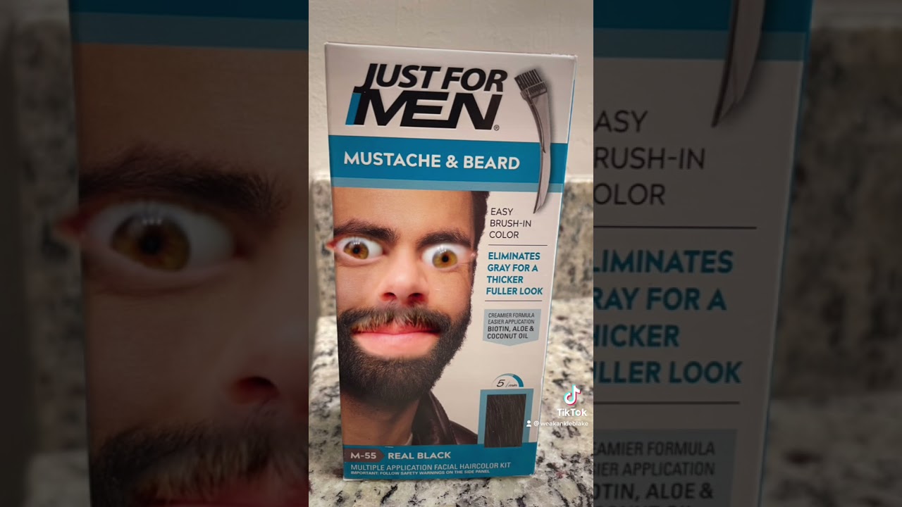 How to use Just For Men beard and mustache