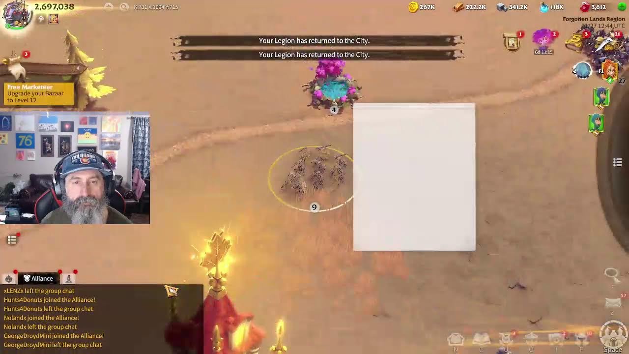 Out of Season, Call of Dragons Resource Gathering