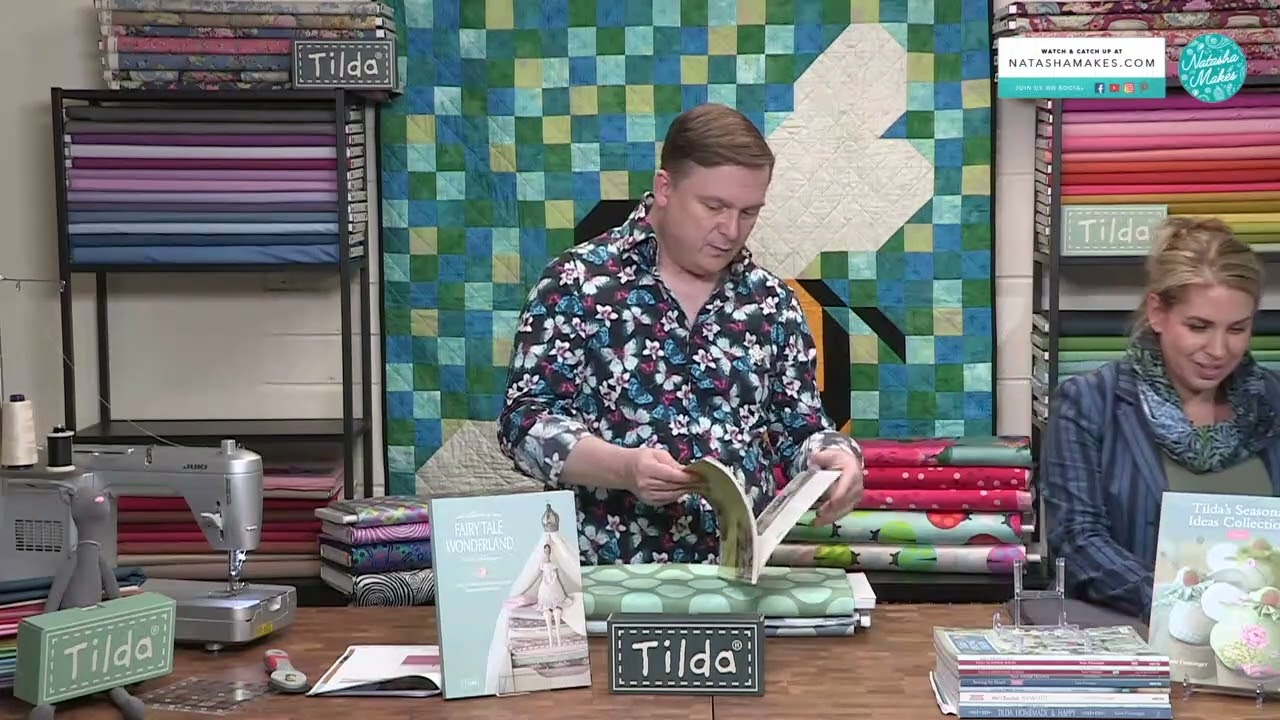 Natasha Makes - 13th October 2022 - Tilda Embroidery Flower Quilt with John Cole-Morgan Episode 4