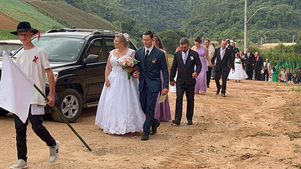 Casamento pomerano-Gecicléia e Ananias-Sta Maria de Jetibá ES