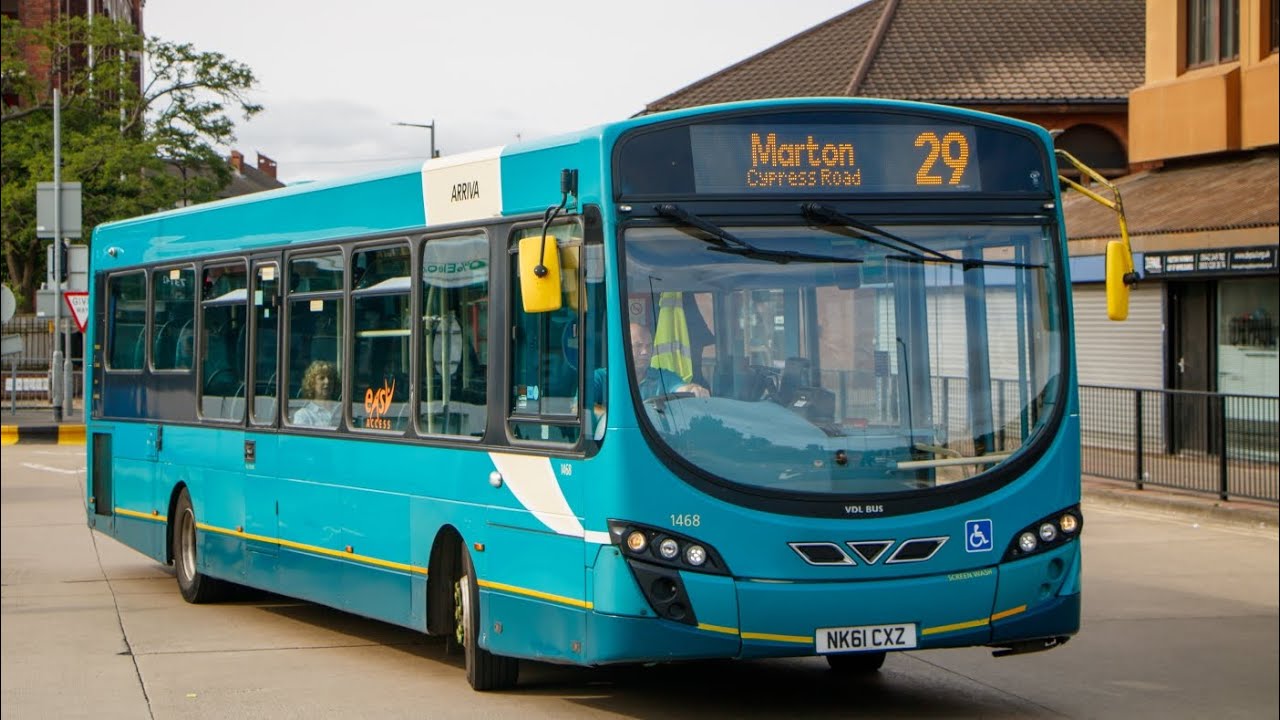 *SCREAMER* Arriva Stockton Based VDL SB200 Wright Pulsar 2 on the 29 to Marton (1468) (NK61 CXZ)