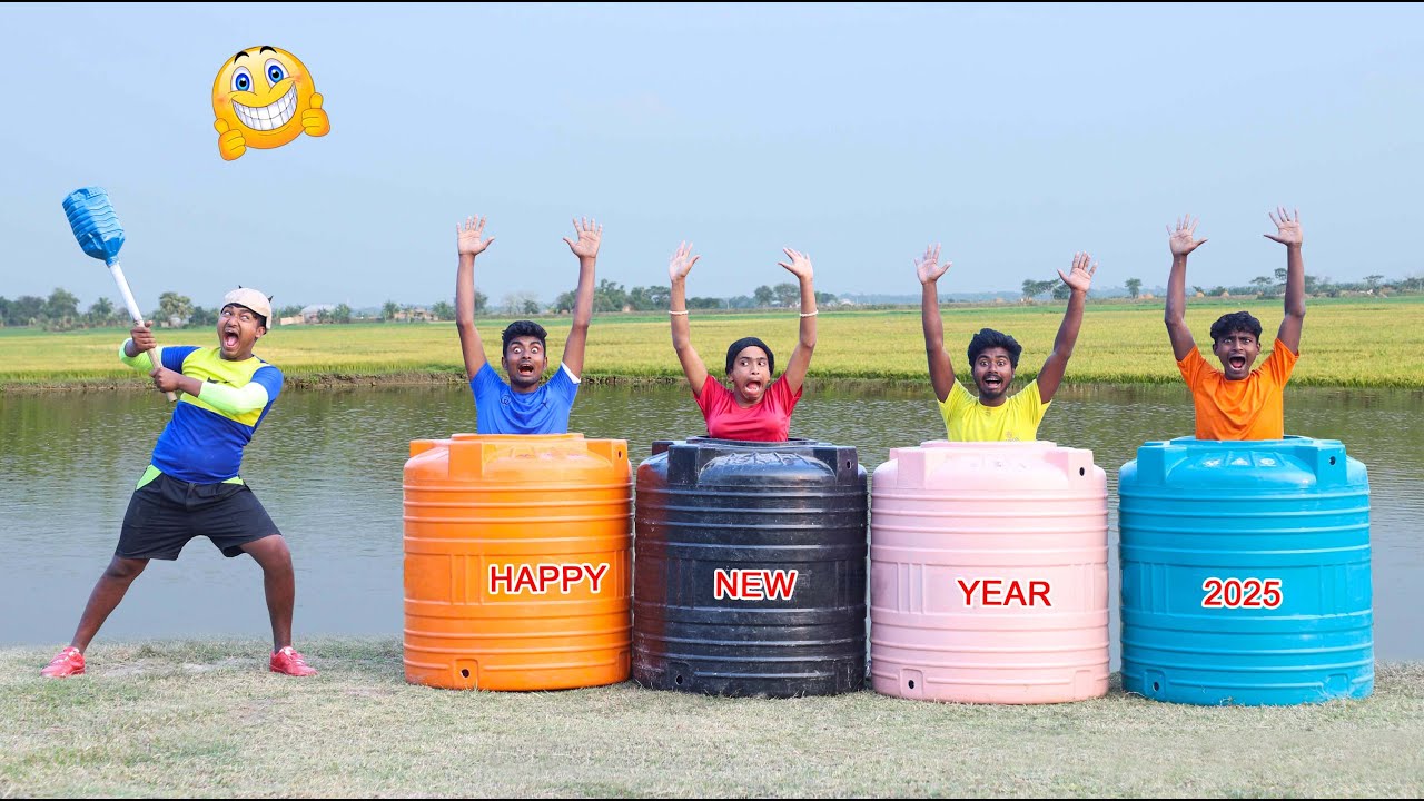 Happy New Year Special Funny Comedy Video 2025 😎 Very Special Trending Funny Comedy Video 😂 EP 384