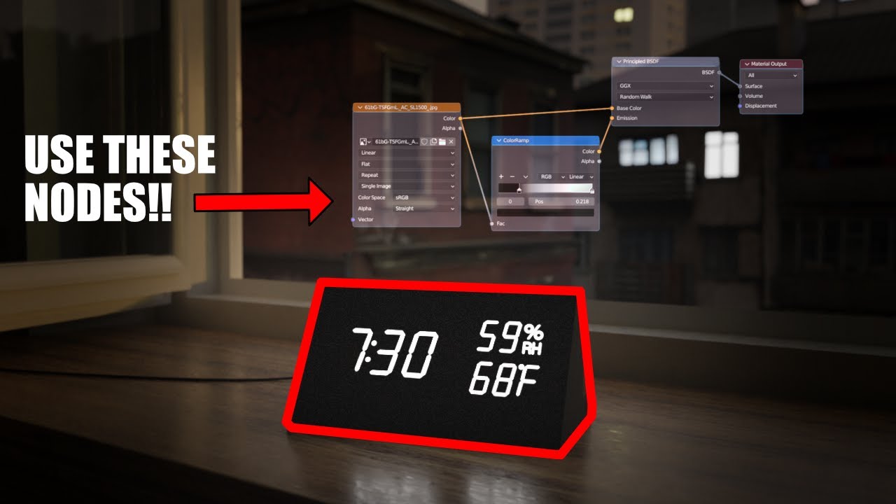 How to make a modern Alarm Clock in Blender (+Photoreal Environment)