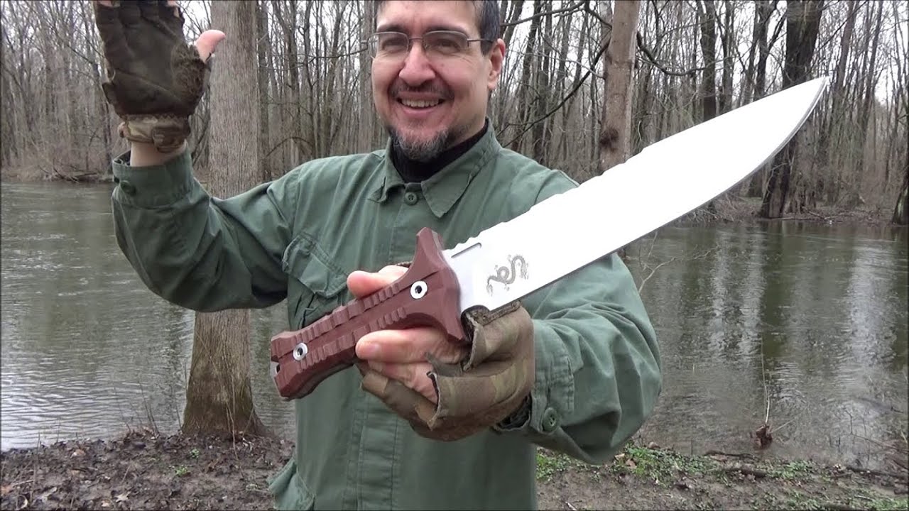 Lengren Dragon Knife Review ($126) - 6MM Thick Beast, Sleipner Steel, 7.75 Inch Blade Length