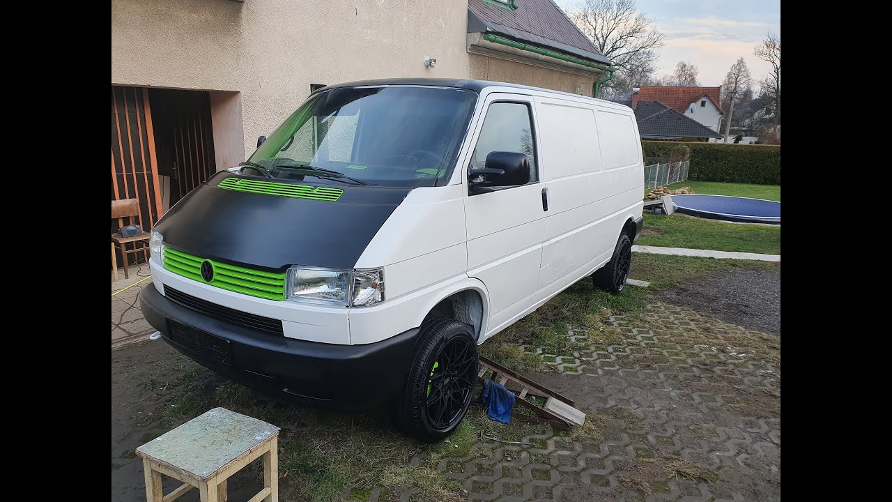 VW Transporter T4 restoration / painting / cleaning / motorcycle track days vehicle / Kawasaki