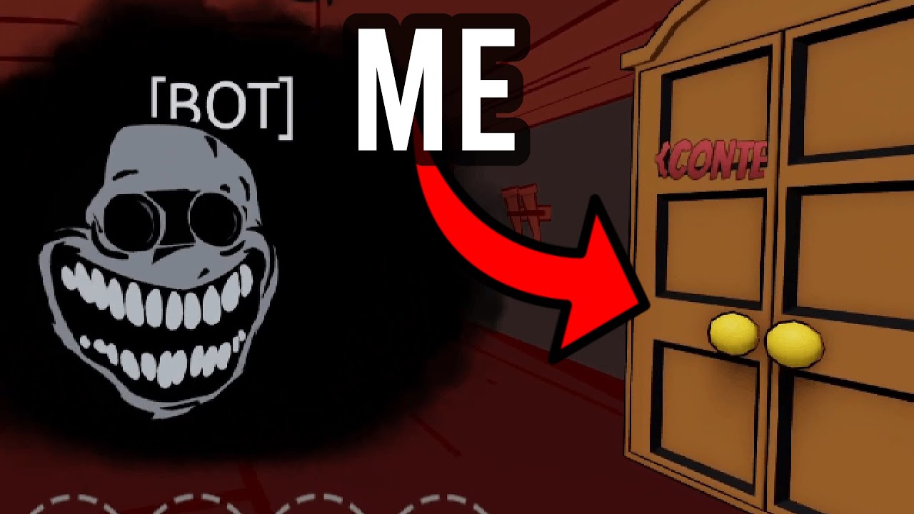 HIDING FROM RUSH IN ROBLOX FNF... (Friday Night Bloxxin' Update)