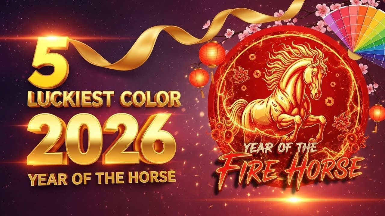 5 самых удачливых цветов 2026 года! Счастливые цвета в 2026 году, году Огненной Лошади. Привлекаю...