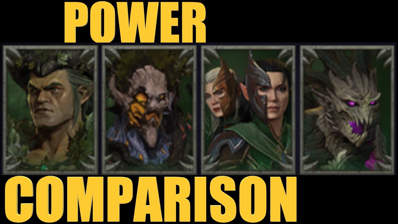 Wood Elf Legendary Lord Power Comparison