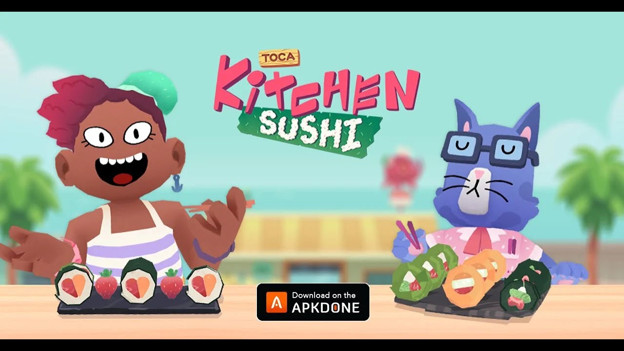 Let's Play Toca kitchen sushi gameplay & tutorial