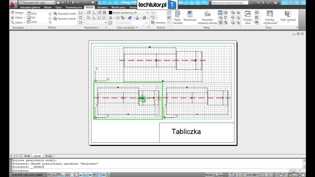 AutoCAD - Drukowanie zaawansowane cz.2: Rzutnie