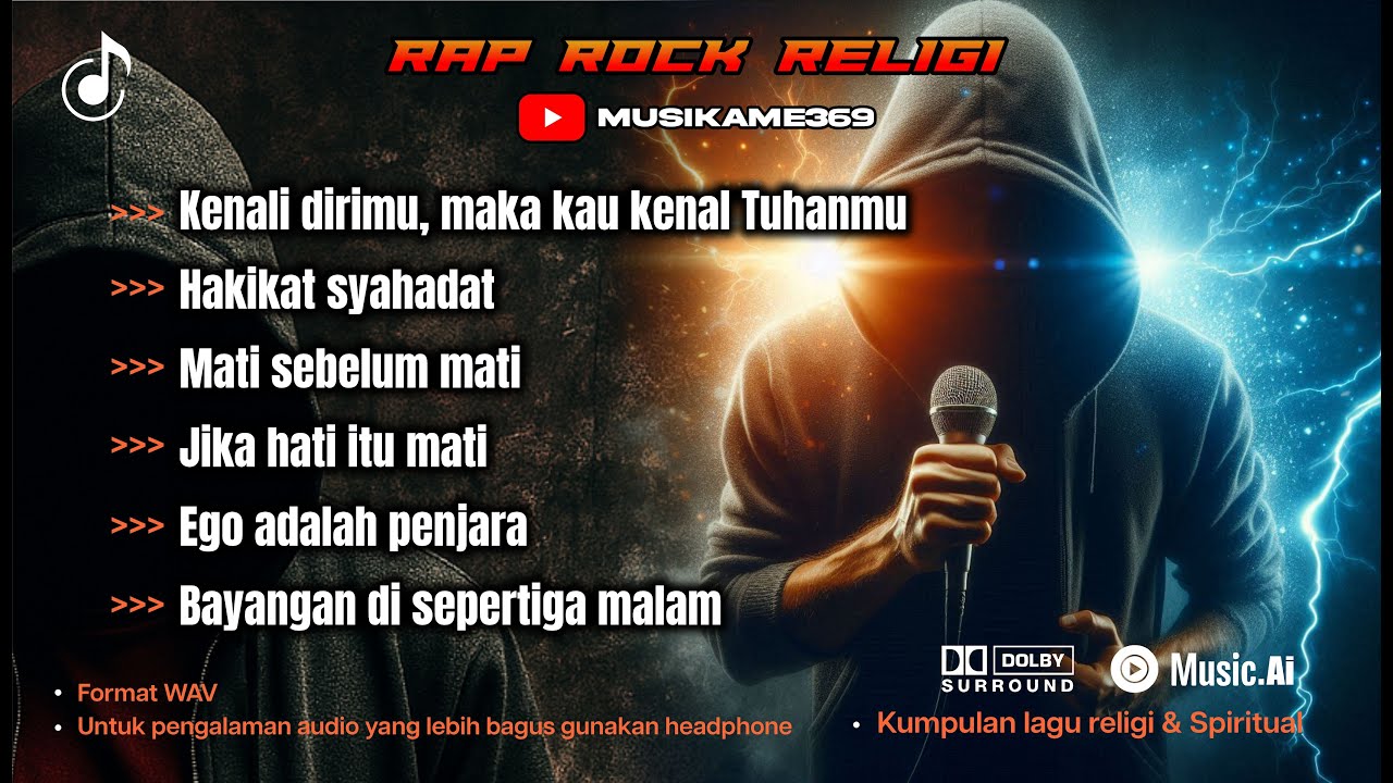 BEST RAP ROCK RELIGI | LIRIK MENYENTUH HATI MENYENGAT JIWA | Kenali dirimu maka kau mengenal Tuhanmu