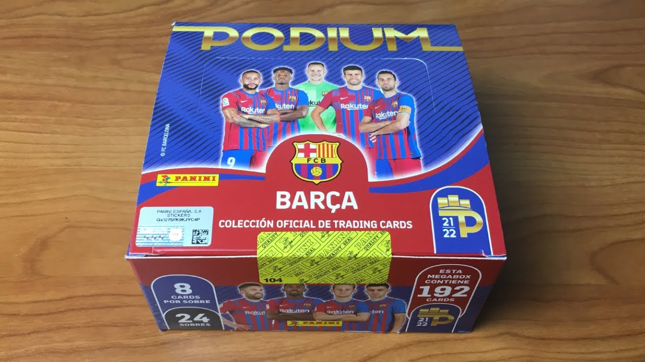 FULL BOX (24 Packs) | Panini Podium 2021/2022 FC Barcelona Premium Trading Cards