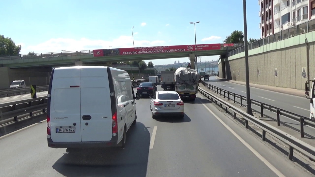 İkitelli Güneşli Sefaköy ATATÜRK havalimanı K Çekmece Avcılar seyir videosu / TIR ÇEKİMİ