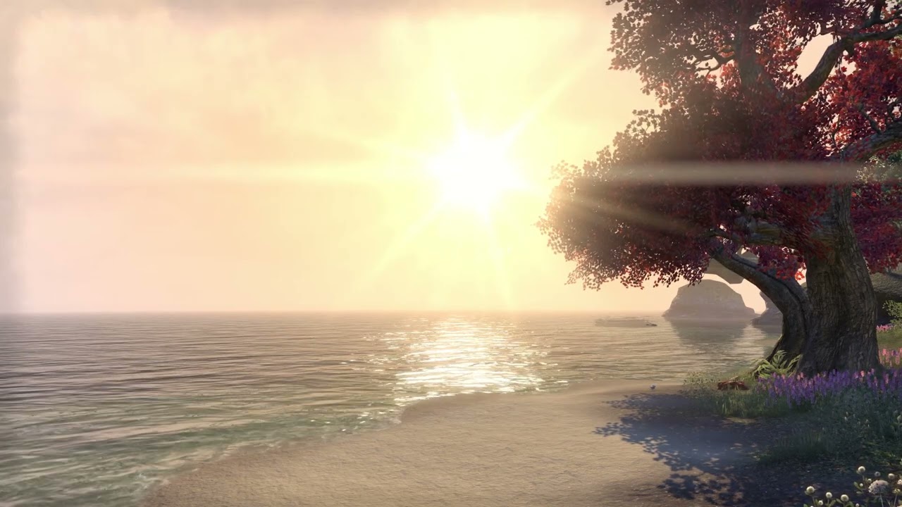Relaxing Beach Ambience and Music for Meditation | Elder Scrolls Online