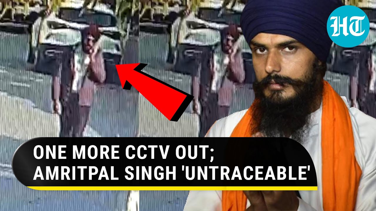 Amritpal Singh spotted in western attire; CCTV from Punjab's Patiala emerges | Watch