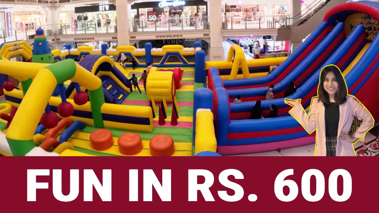 The BIGGEST jumping castle I have seen in Lahore | Playdium Avenue Mall
