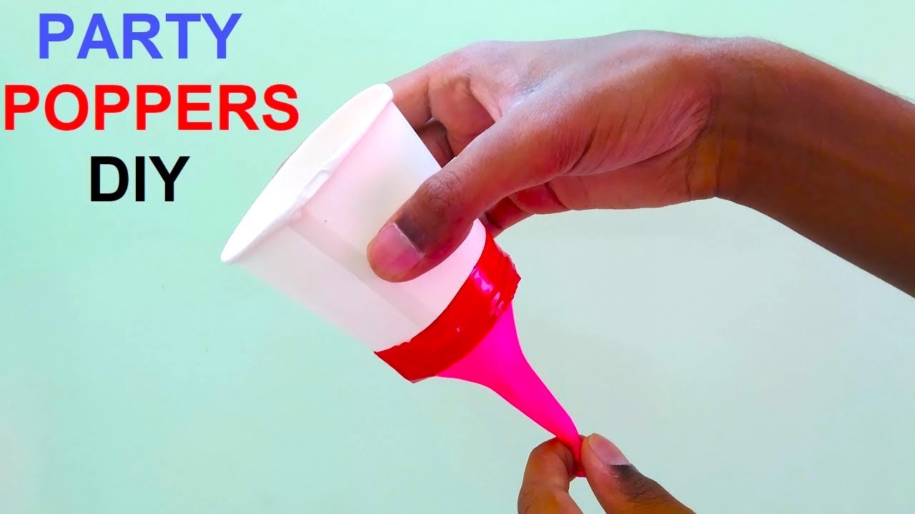 how to make birthday party popper using paper cups and balloon | inspire award winning  | DIY pandit