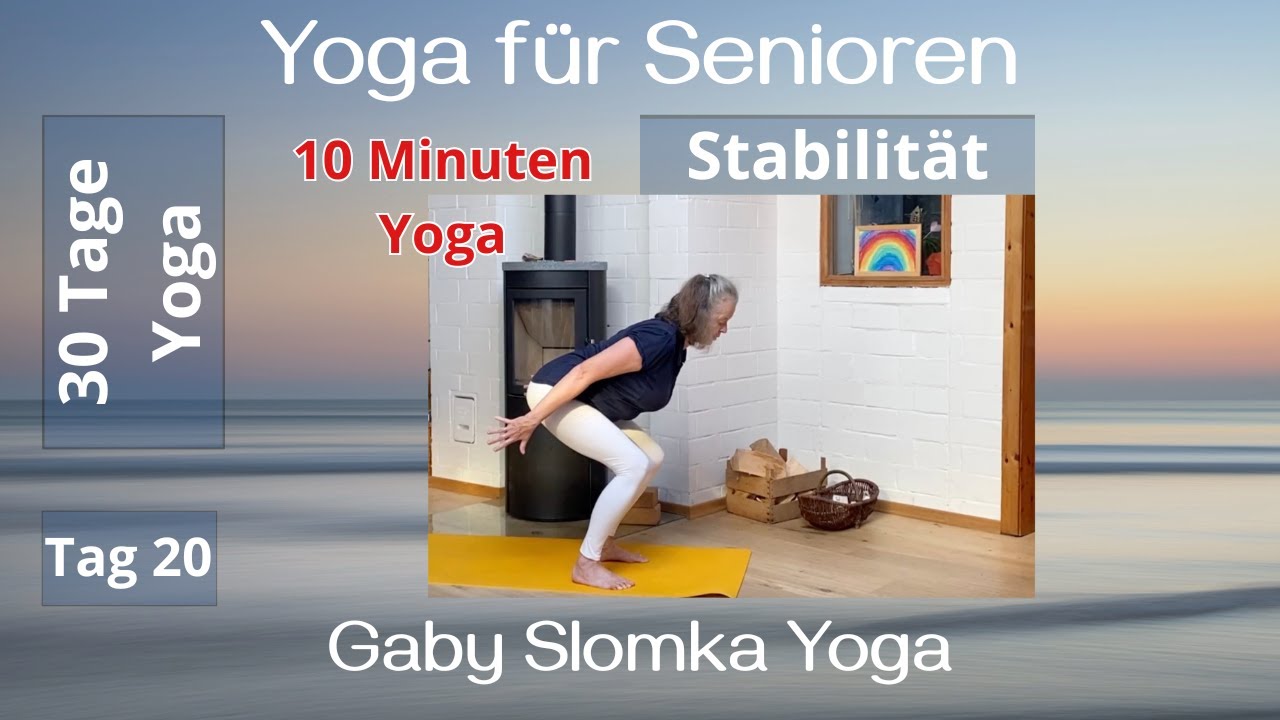 Stabilität aufbauen – Yoga kurz & effektiv | Yoga für Senioren | Gaby Slomka Yoga