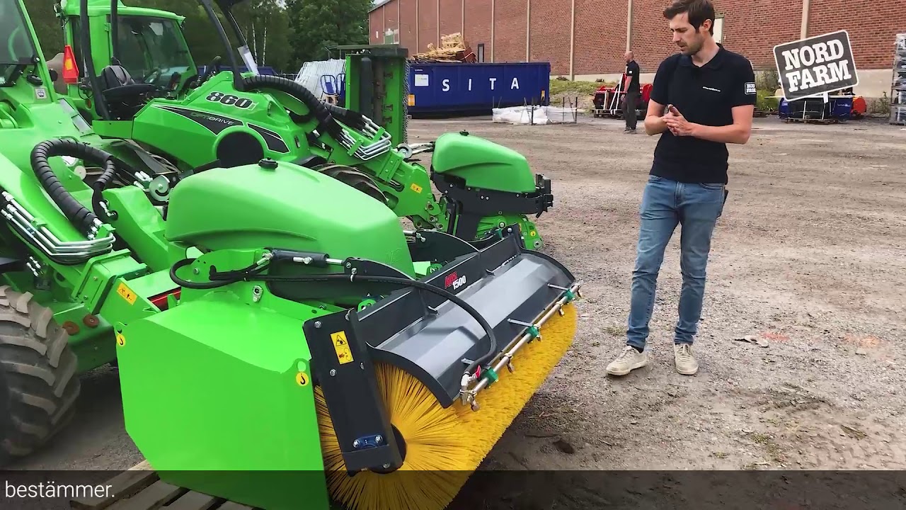 Sopskopa med bevattning - redskap Avant kompaktlastare