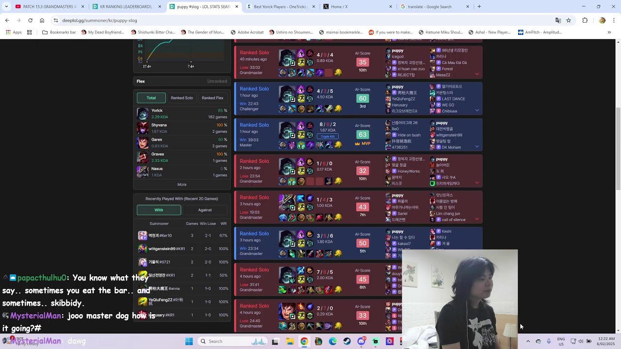PATCH 15.3 GRANDMASTERS KOREA YORICK. 6 GAMES FROM CHALLENGER. yorick bugfixes :D