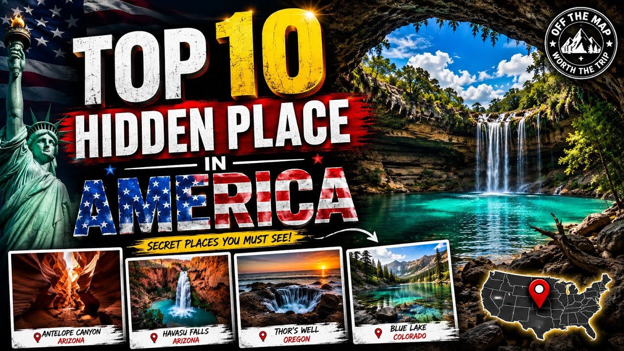 Top 10 Hidden Places in America 🤯