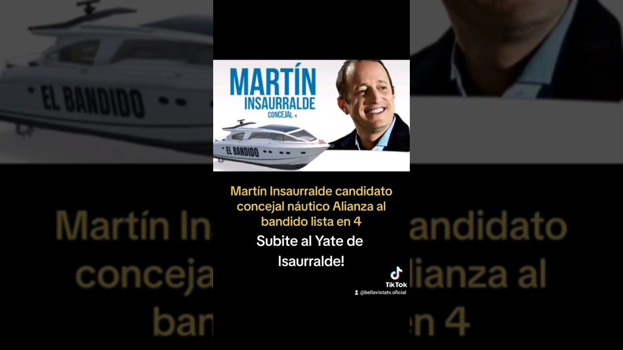 El spot #Viral de la campa&ntilde;a del #Yate de #Insaurralde ⛵💲