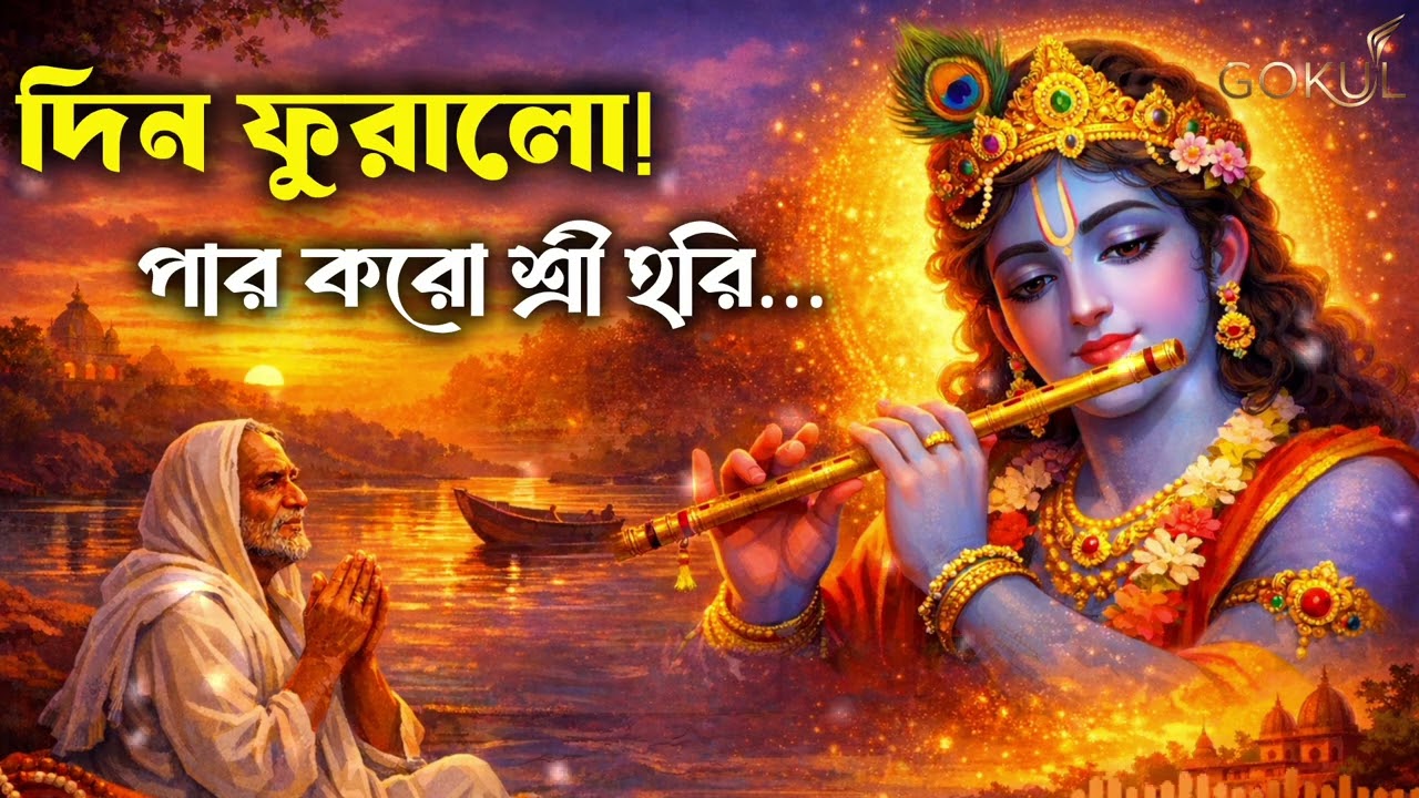 দিন ফুরালো সন্ধ্যা হলো | Par Koro Shri Hari | Bengali Krishna Bhajan | With Lyrics 2026