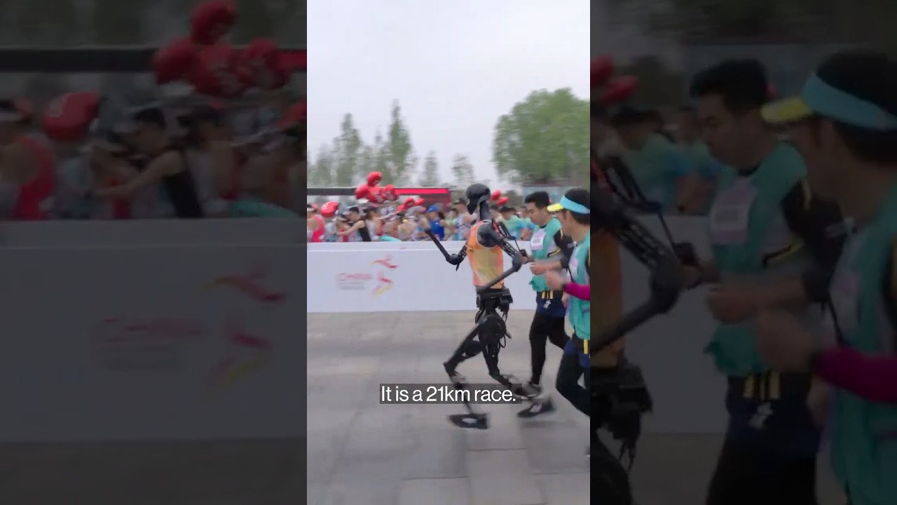 Humanoid Robots Run Half Marathon in Beijing