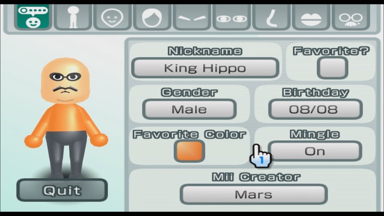 King Hippo - Punch Out! - Mii 546
