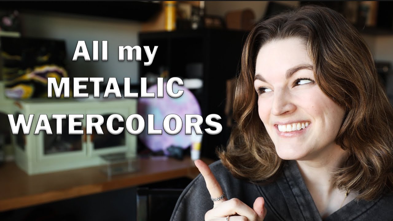 All of my METALLIC and GLITTERY Watercolor Paints!! Lisilinka IUILE Emily Grace and more..