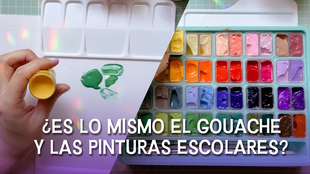 ¿Témpera escolar o Gouache? #himimiyagouache #gouache