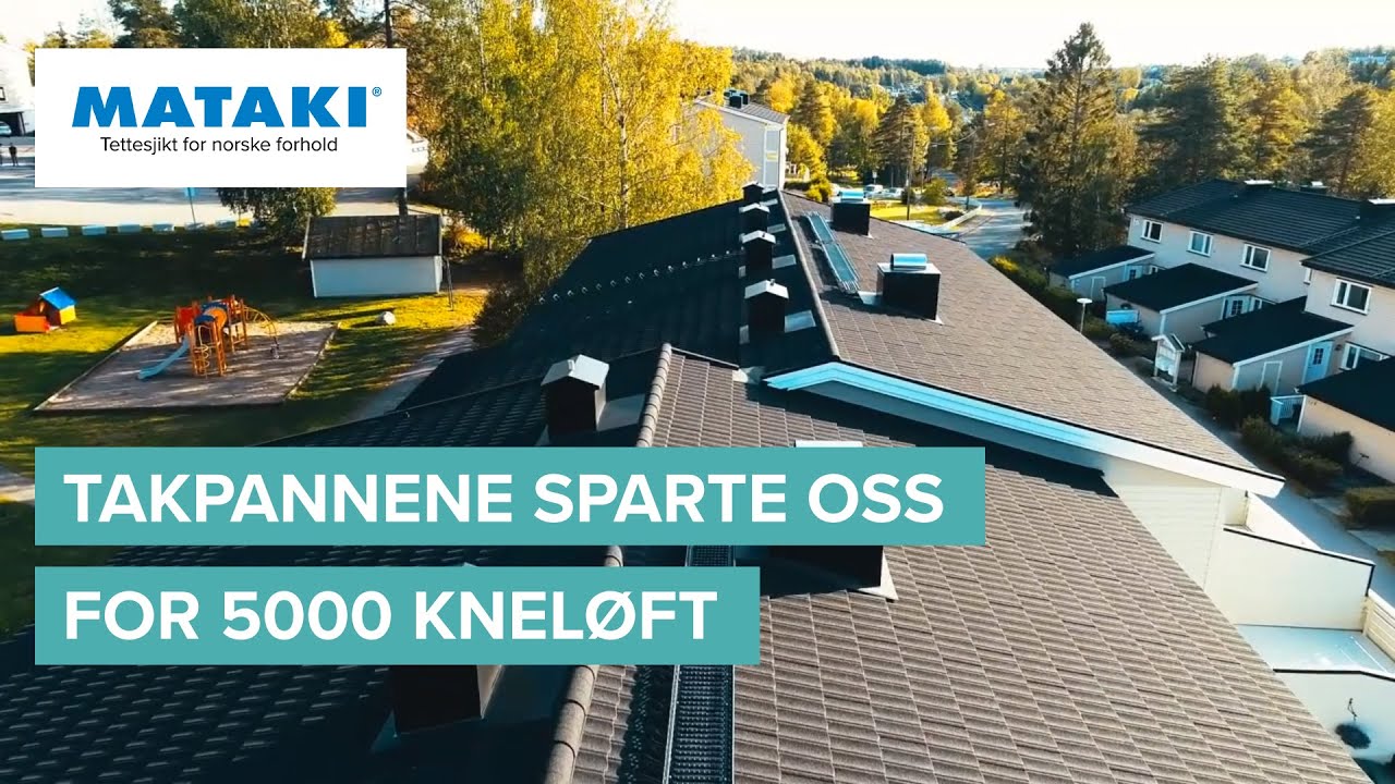 Takpannene sparte oss for 5000 kneløft