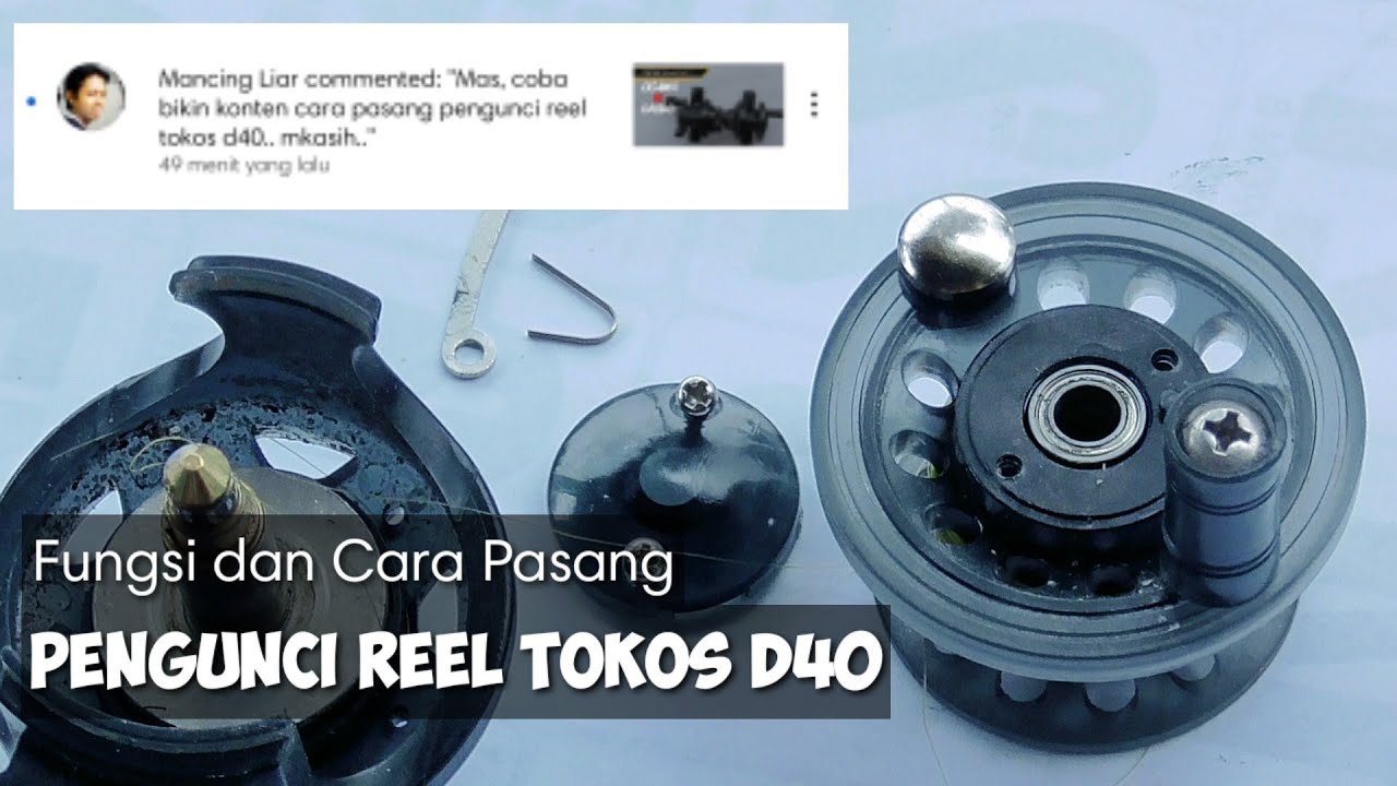 FUNGSI DAN CARA PASANG PENGUNCI REEL TOKOS D40 OGAWA