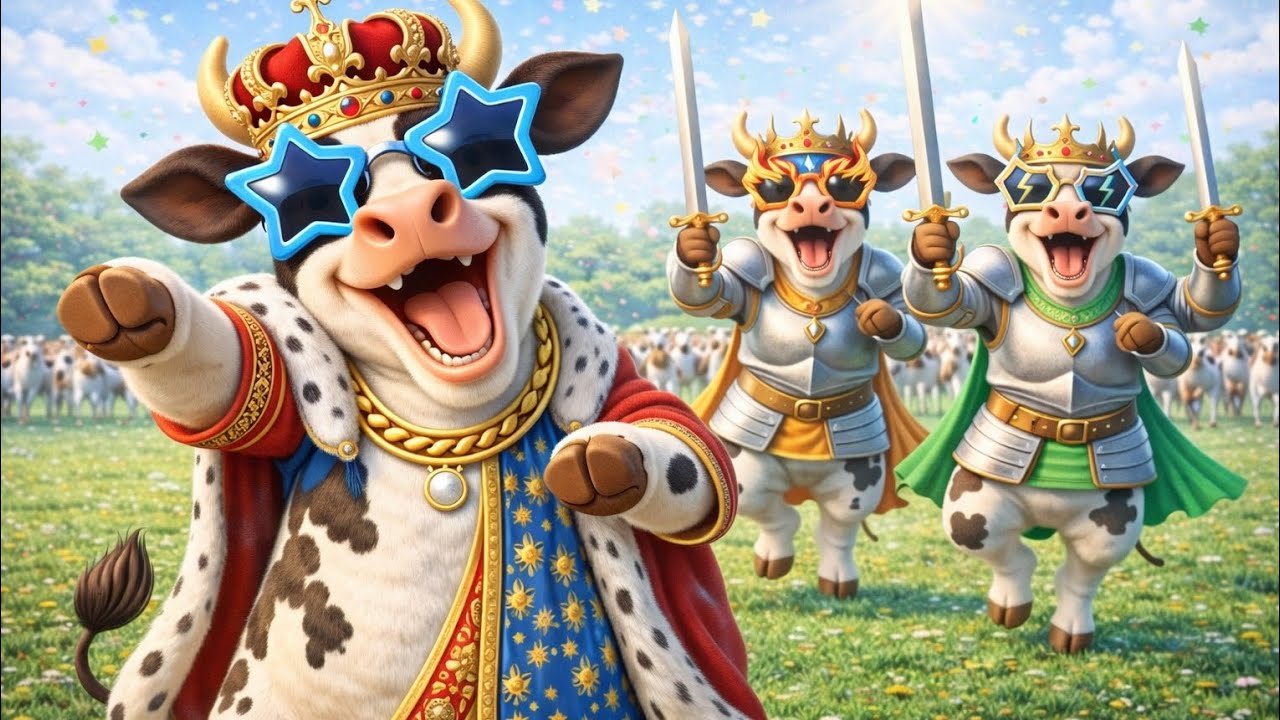 FUNNY COW DANCE 🐄| COW SONG  _ COW VIDEOS | DANCING COW | ANIMAL SOUND