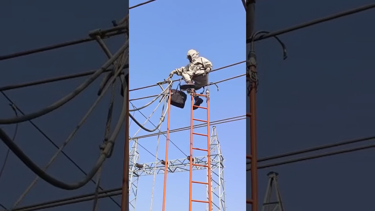 66kv kheralu substation Hotline team work 💥