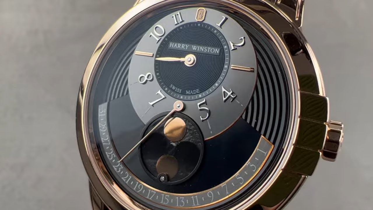 Harry Winston Midnight Moon Phase MIDAMP42RR002 Harry Winston Watch Review