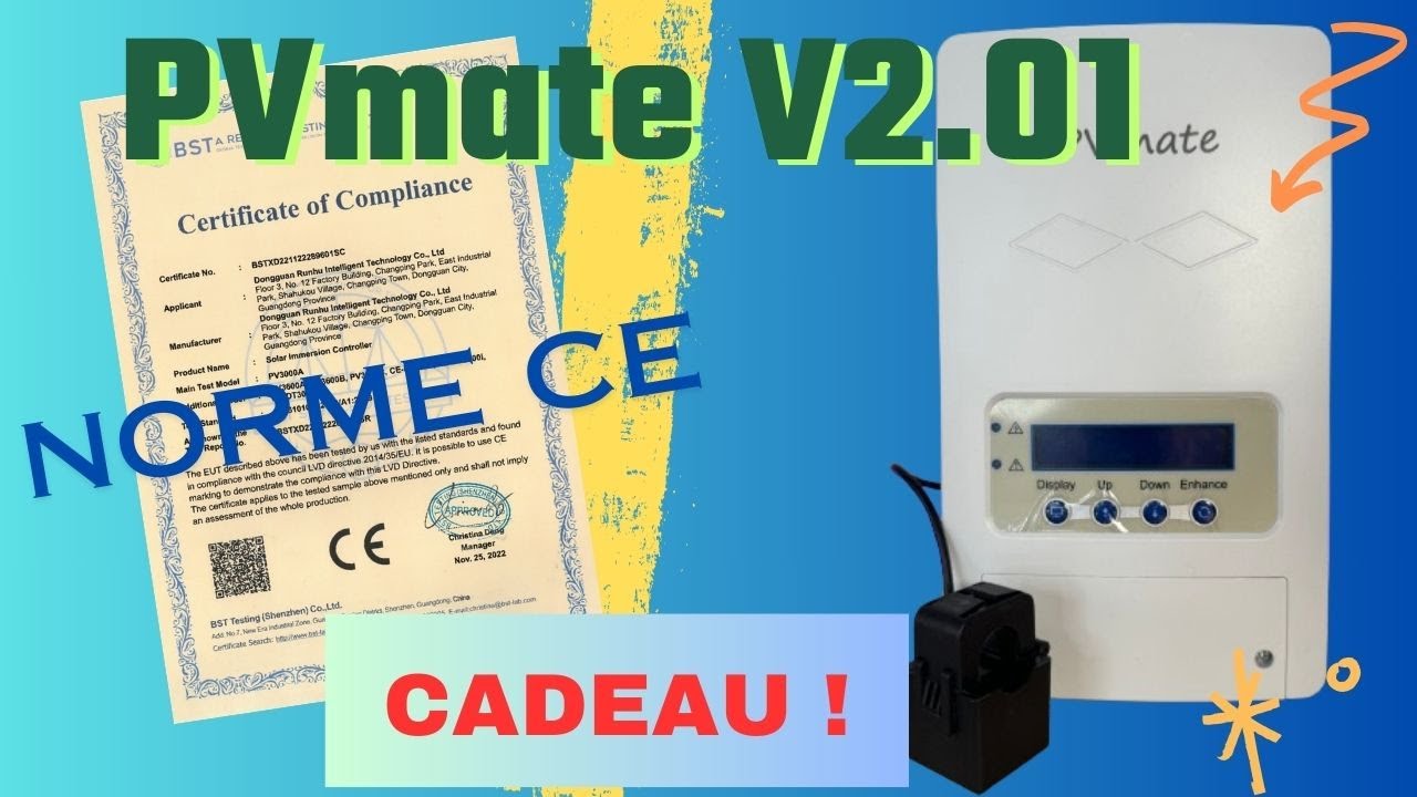 PVmate, norme CE et CADEAU !