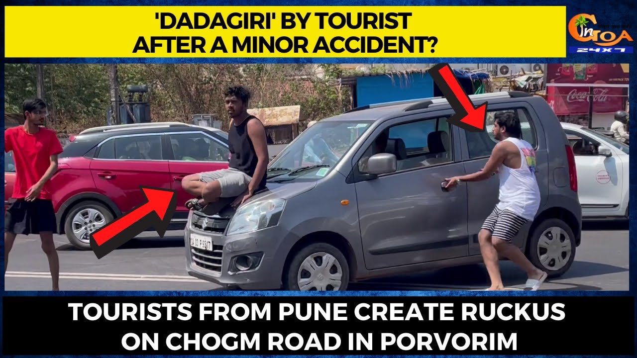 #MustWatch- 'Dadagiri' by tourist after a minor accident?