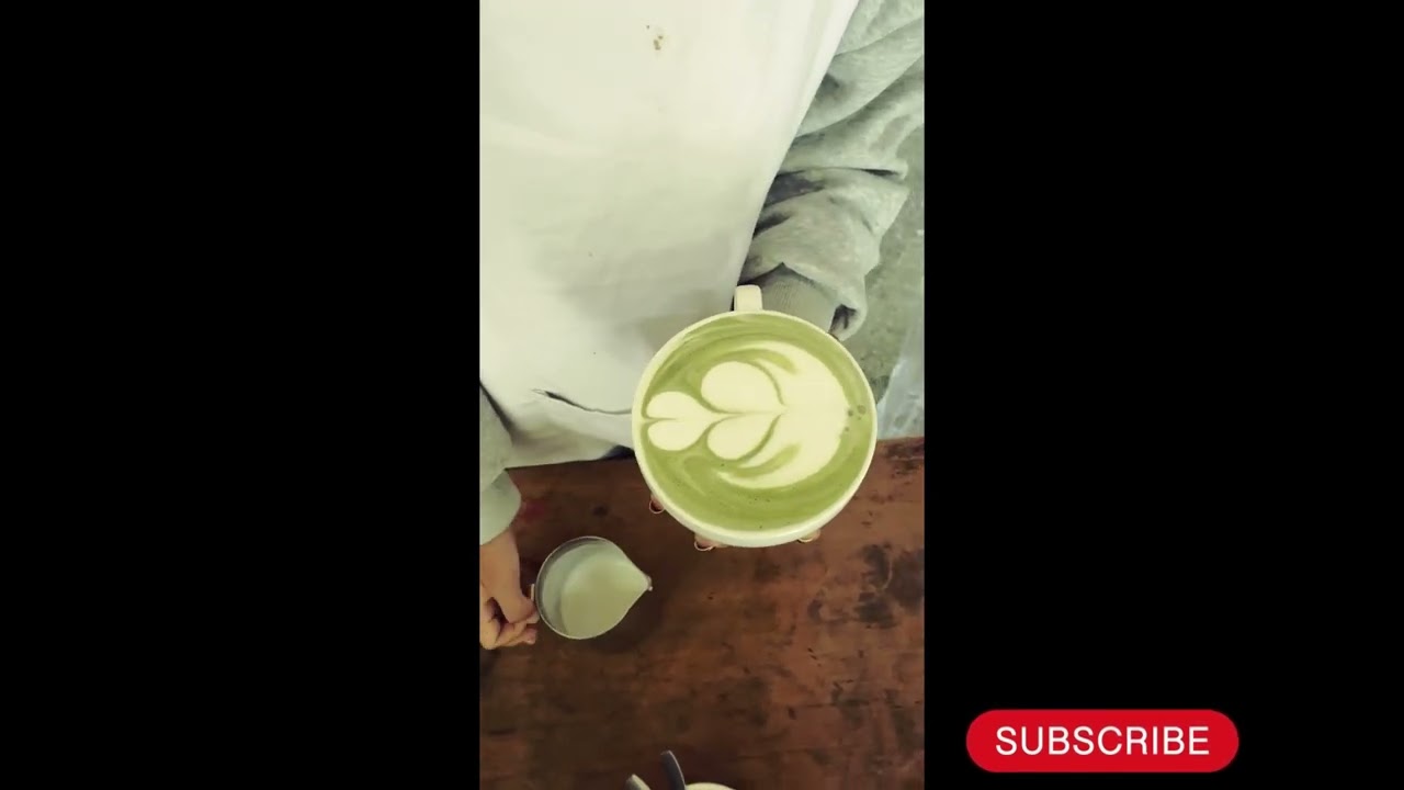 Matcha latte art FREEPOUR🇧🇹