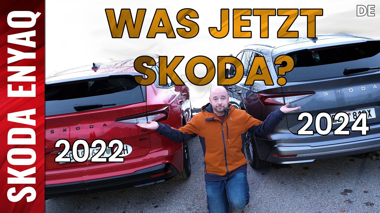 Vergleich vom Skoda ENYAQ Modelljahr 22 und 24 mit Fokus auf Software und meiner Meinung [DE]
