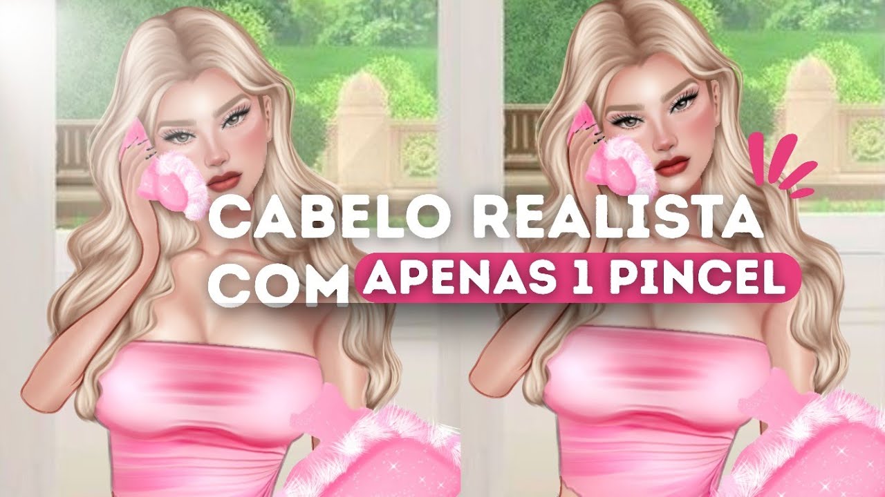 Como Desenhar Cabelo do ZERO no Ibis Paint Usando APENAS 1 Pincel | Tutorial IMVU PNG