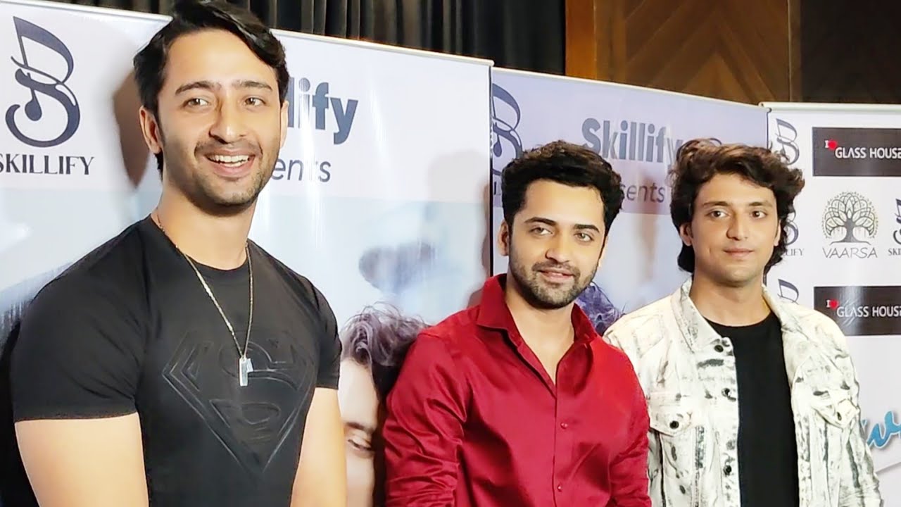 Shaheer Sheikh,Sumedh Mudgalkar Arrive At Kinshuk Vaidya-Sana Sultan New Song 'Sawan Aaya' Launch