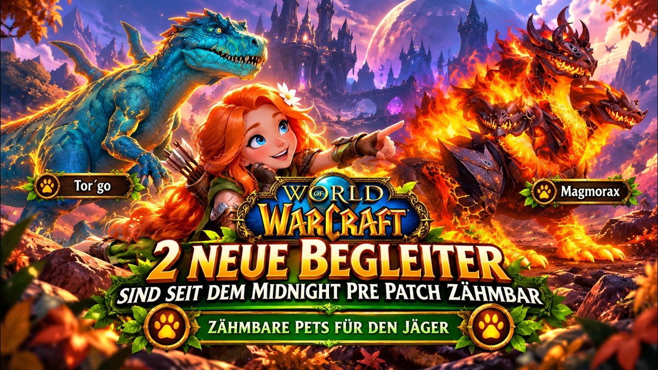 💚2 neue Begleiter sind seit dem Midnight Pre Patch Zähmbar - Tor´go und Magmorax💚